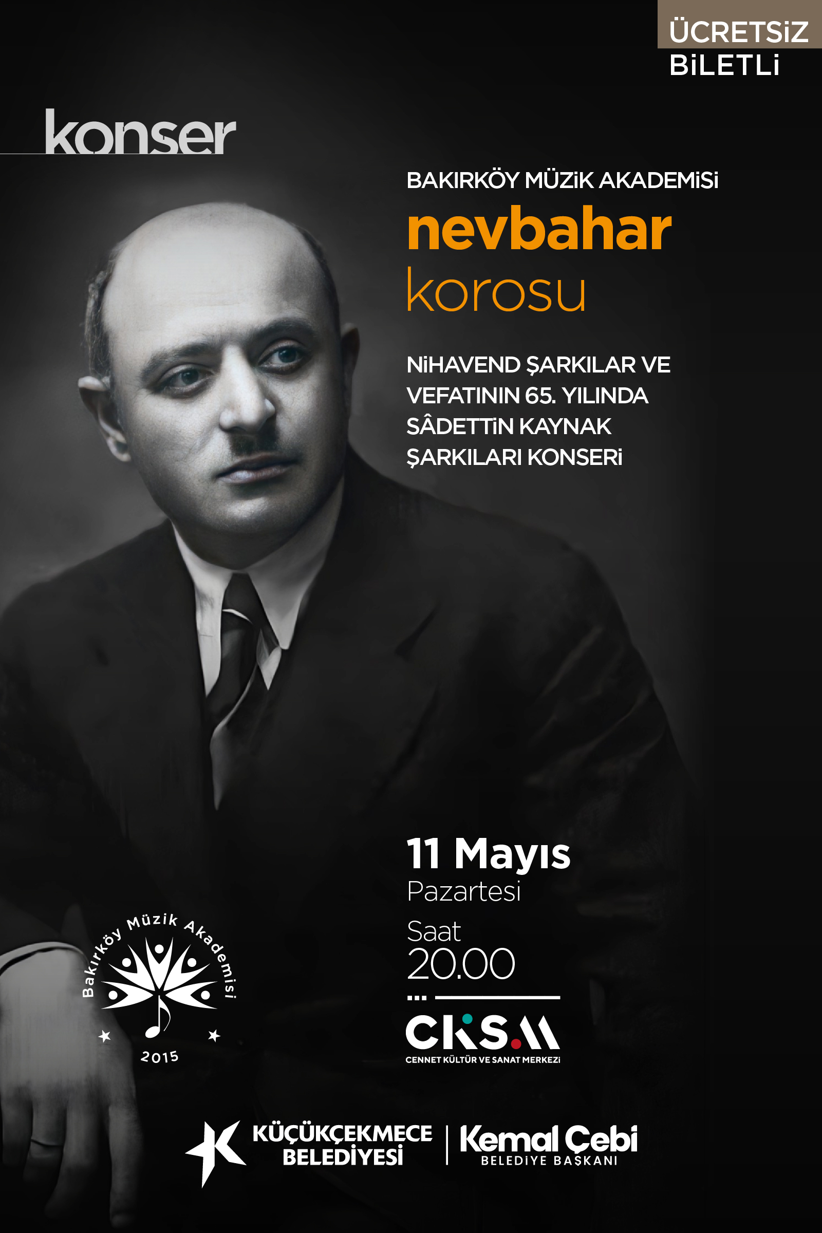 Nihavend Şarkılar ve Vefatının 65. Yılında Sâdettin Kaynak Şarkıları Konseri