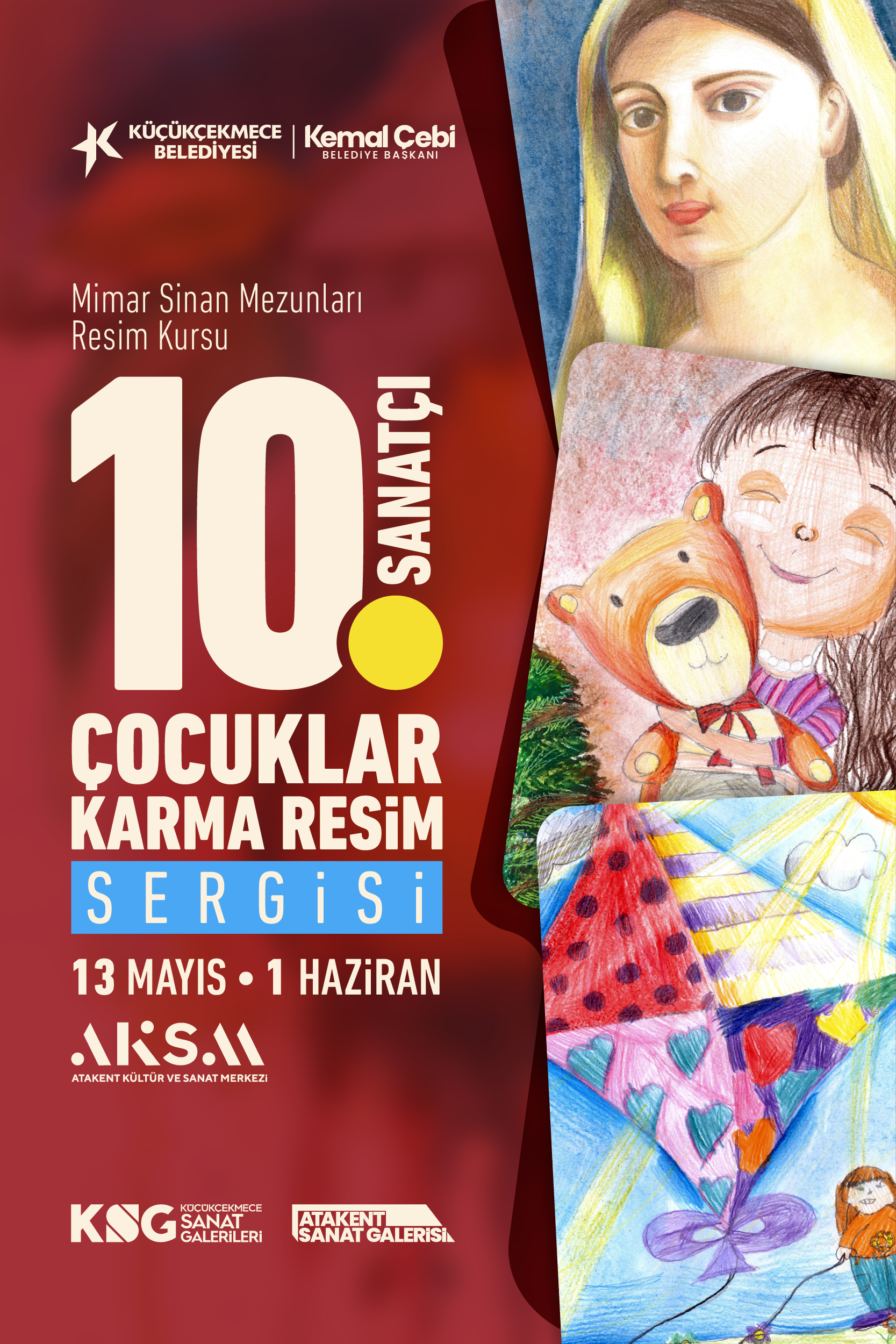 Onuncu Sanatçı Çocuklar Karma Resim Sergisi